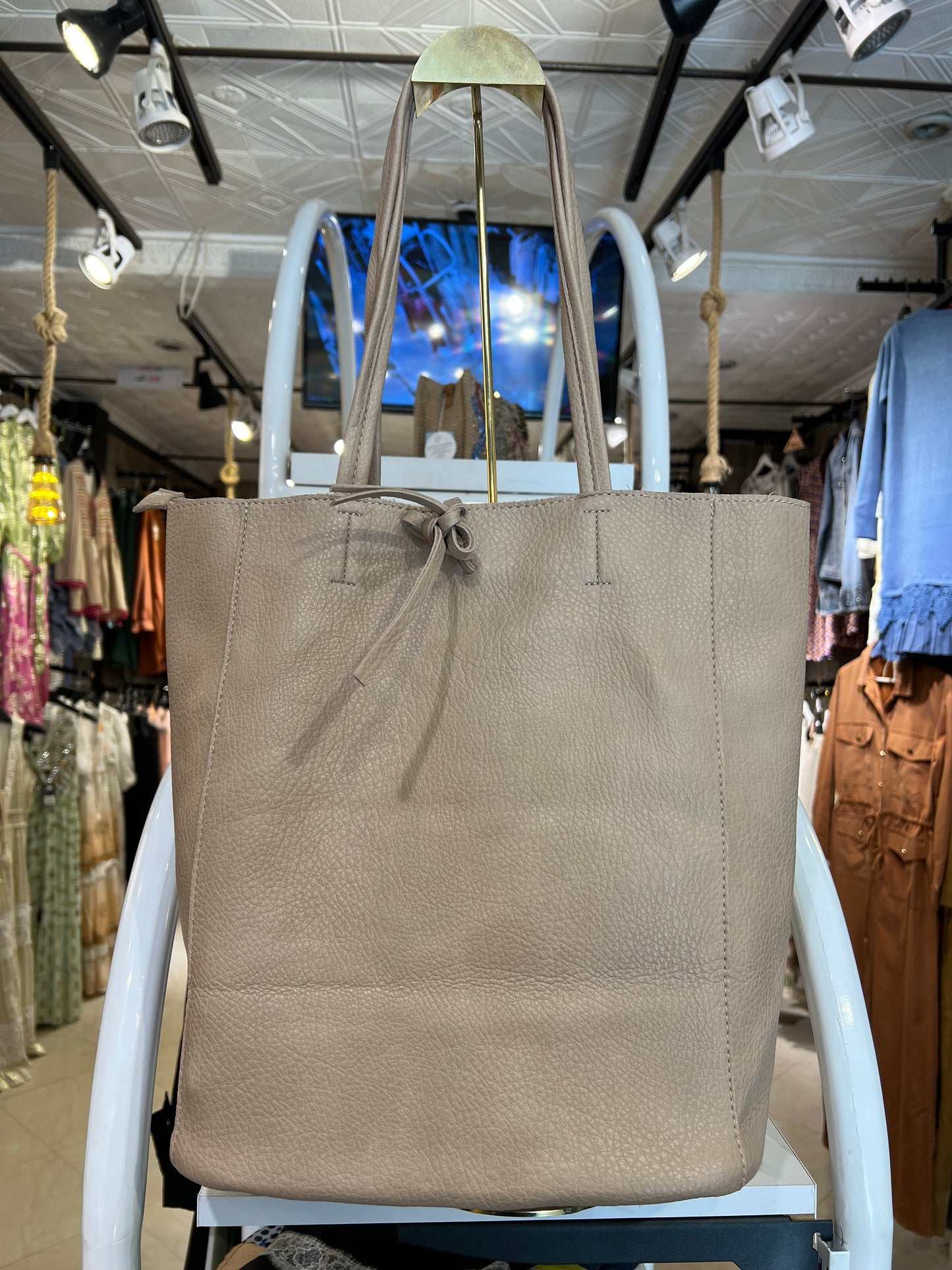 SAC CABAS FEMME A DOUBLE ANSES+ POCHETTE